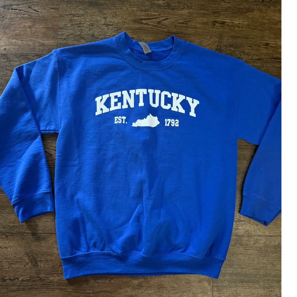 GILDAN Kentucky EST‎ 1792 Blue Heavy Blend Crewneck Sweatshirt MED